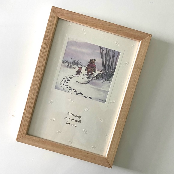 Disney Art Vintage Winnie The Pooh Framed Art Poshmark